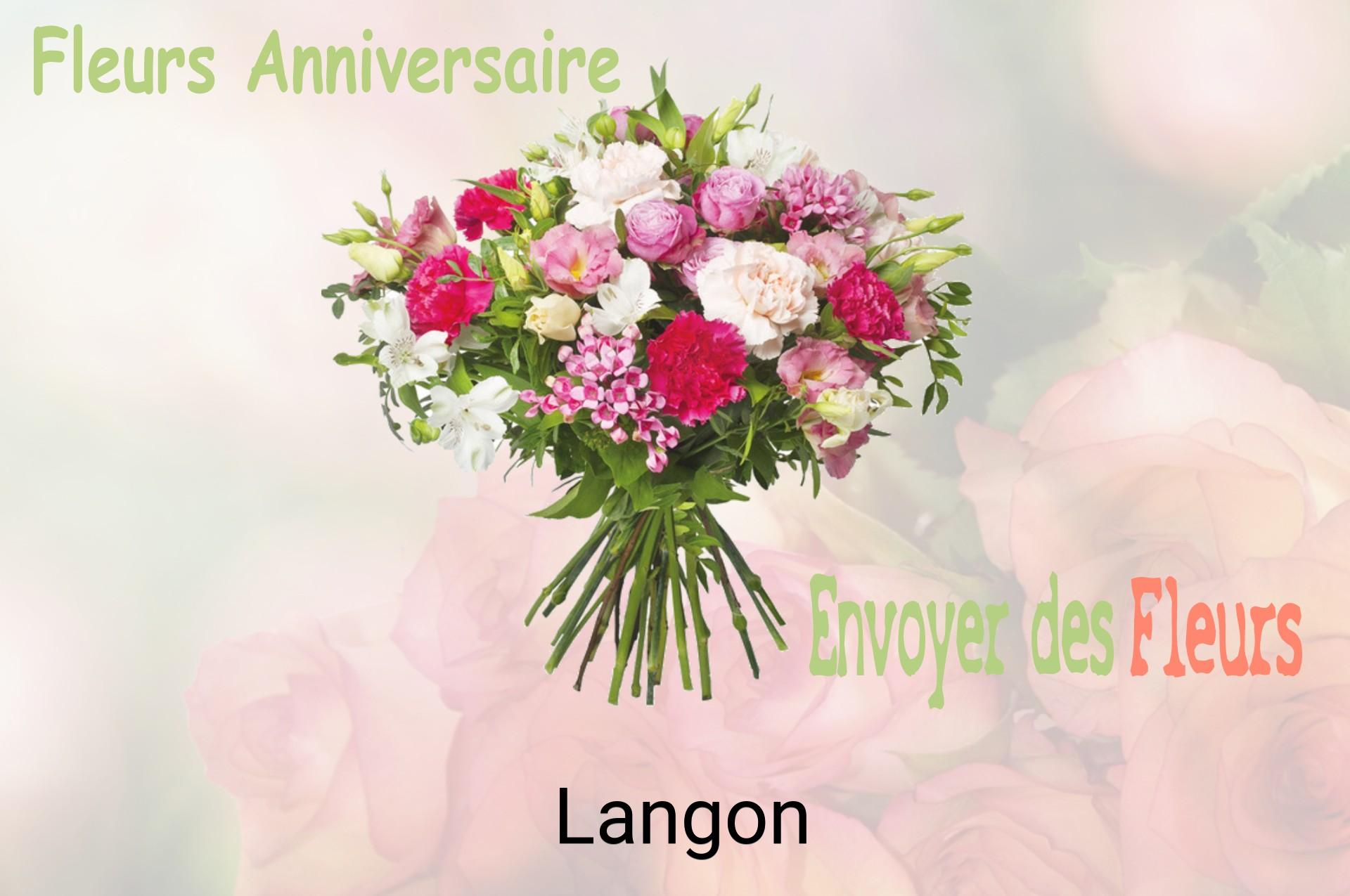 Bouquet de fleurs d’anniversaire livré à Langon